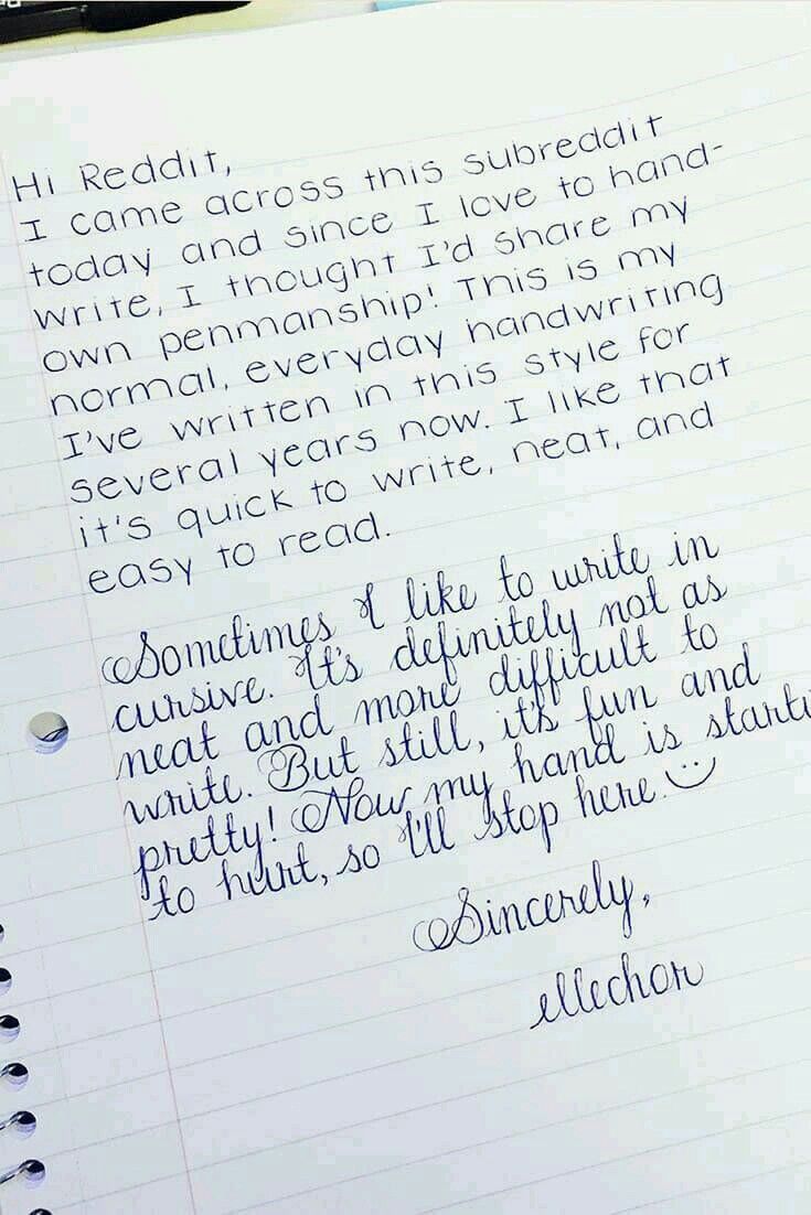 handwritting in ielts