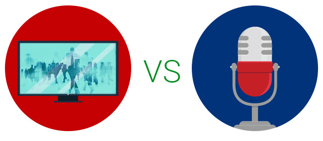 Listening Podcasts VS TV